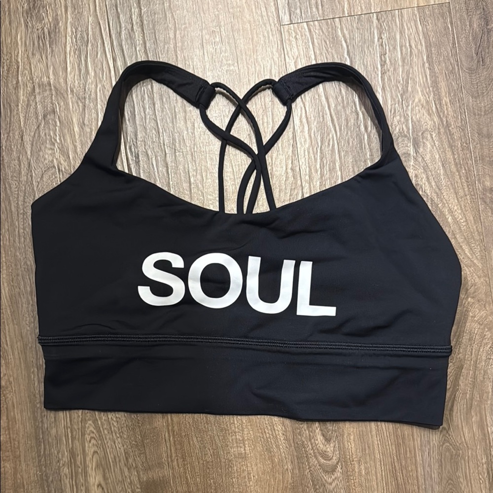 Lululemon x Soul Cycle Black Sports Bra Size 10